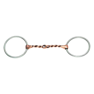 Loose Ring Snaffle Jointed Twisted Copper Wire